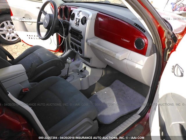 3A4FY58B37T631452 - 2007 CHRYSLER PT CRUISER TOURING RED photo 5