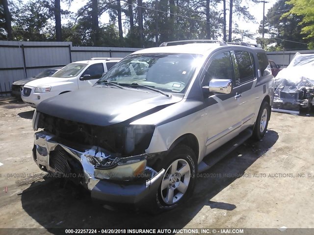 5N1AA08A84N744755 - 2004 NISSAN ARMADA SE/LE GRAY photo 2