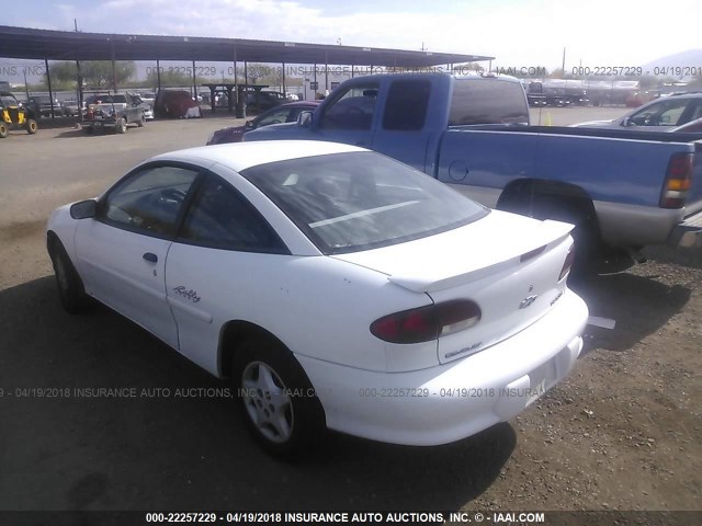 1G1JC1249VM144883 - 1997 CHEVROLET CAVALIER RS WHITE photo 3