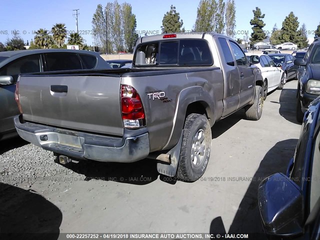 5TETU62N28Z476808 - 2008 TOYOTA TACOMA PRERUNNER ACCESS CAB TAN photo 4