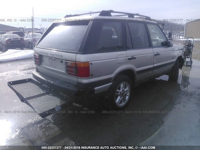 SALPV1446XA422497 - 1999 LAND ROVER RANGE ROVER 4.6 HSE LONG WHEELBASE SILVER photo 4