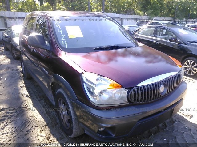 3G5DA03E82S509424 - 2002 BUICK RENDEZVOUS CX MAROON photo 1