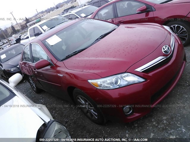 4T1BB3EK4BU139795 - 2011 TOYOTA CAMRY HYBRID RED photo 1