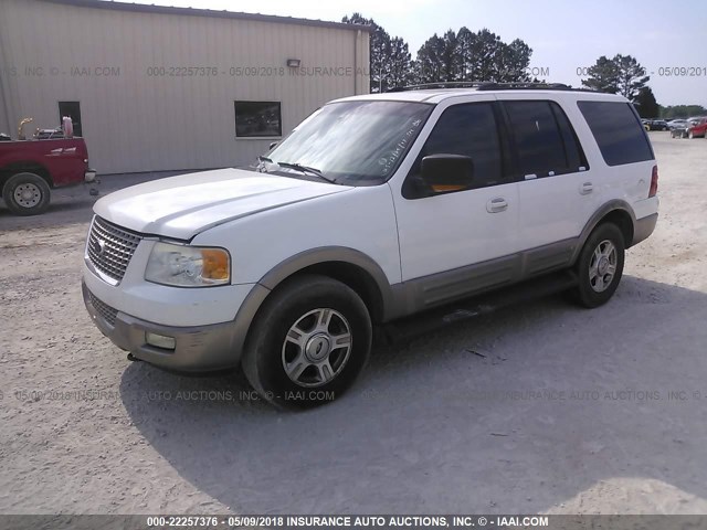 1FMFU18L33LA65278 - 2003 FORD EXPEDITION EDDIE BAUER WHITE photo 2