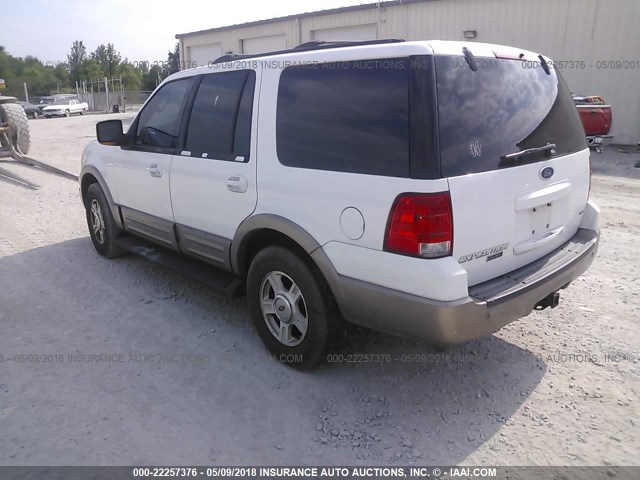 1FMFU18L33LA65278 - 2003 FORD EXPEDITION EDDIE BAUER WHITE photo 3