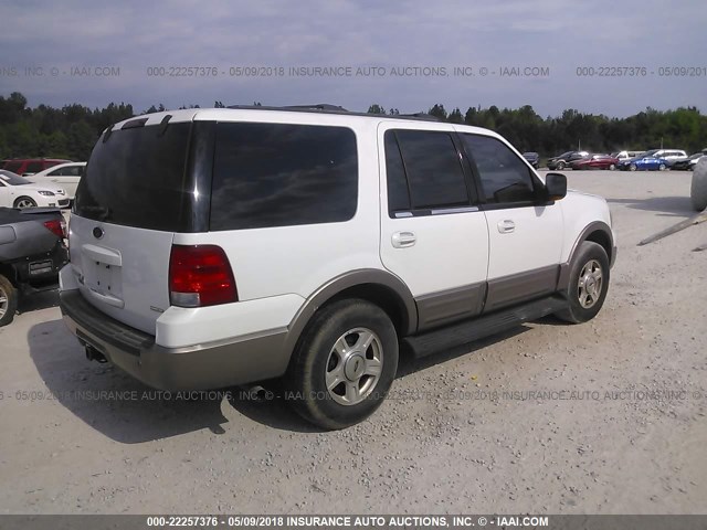 1FMFU18L33LA65278 - 2003 FORD EXPEDITION EDDIE BAUER WHITE photo 4