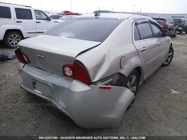 1G1ZC5E04CF123606 - 2012 CHEVROLET MALIBU 1LT 棕色 照片 4