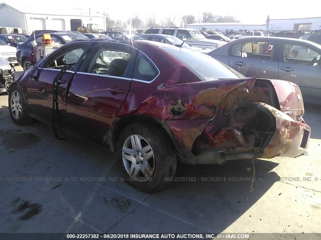 2G1WB5E31E1120768 - 2014 CHEVROLET IMPALA LIMITED LT RED photo 3