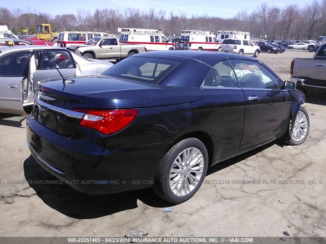 1C3BC7EG7BN546237 - 2011 CHRYSLER 200 LIMITED BLUE photo 4