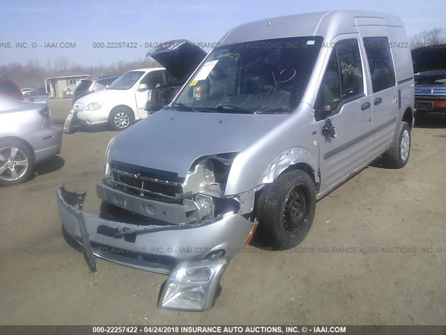 NM0LS6BN9BT069948 - 2011 FORD TRANSIT CONNECT XLT SILVER photo 2