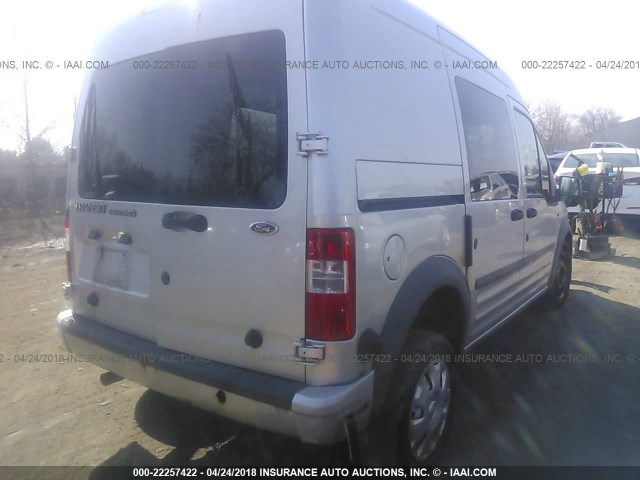 NM0LS6BN9BT069948 - 2011 FORD TRANSIT CONNECT XLT SILVER photo 4