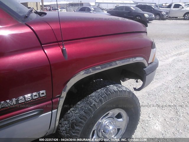 1B7KF2361XJ550458 - 1999 DODGE RAM 2500 RED photo 6