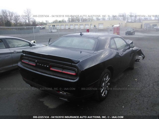 2C3CDZGG6HH567401 - 2017 DODGE CHALLENGER GT BLACK photo 4