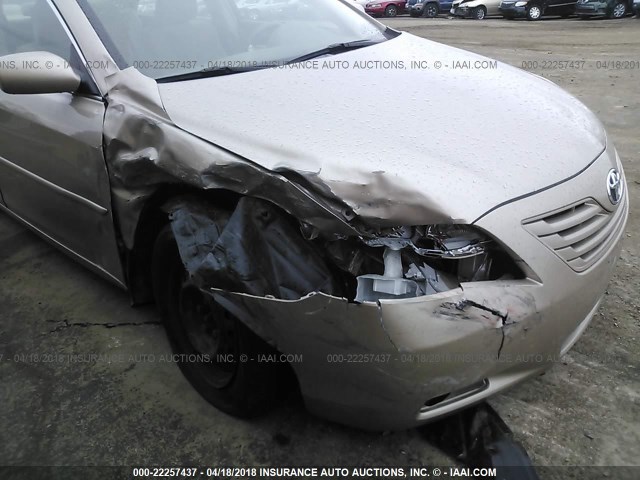4T1BE46K07U066900 - 2007 TOYOTA CAMRY NEW GENERAT CE/LE/XLE/SE GOLD photo 6