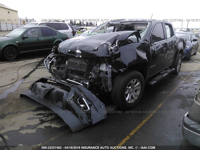 1GCGSBEA7F1144265 - 2015 CHEVROLET COLORADO LT BLACK photo 2