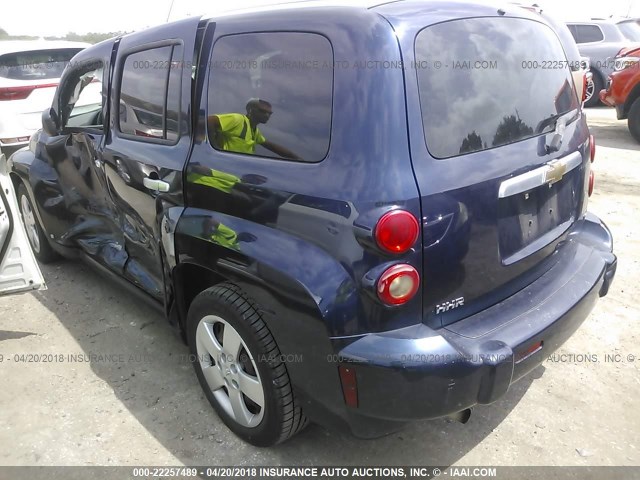 3GNDA13D57S562716 - 2007 CHEVROLET HHR LS BLUE photo 3