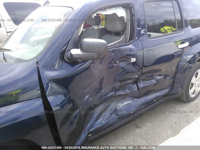 3GNDA13D57S562716 - 2007 CHEVROLET HHR LS BLUE photo 6