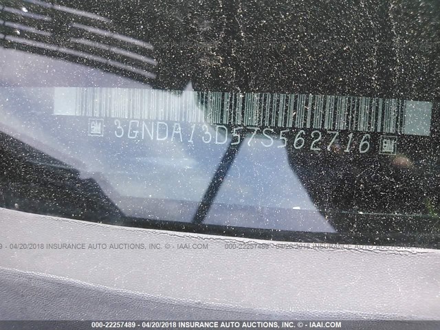 3GNDA13D57S562716 - 2007 CHEVROLET HHR LS BLUE photo 9