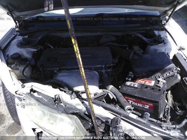 2T1CE22P73C022608 - 2003 TOYOTA CAMRY SOLARA SE WHITE photo 10