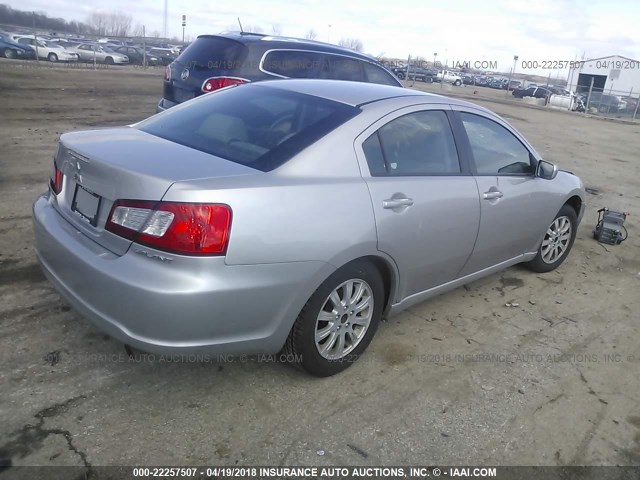 4A32B2FF4BE024198 - 2011 MITSUBISHI GALANT FE SILVER photo 4