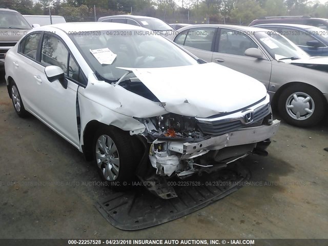 19XFB2F55CE058510 - 2012 HONDA CIVIC LX WHITE photo 6