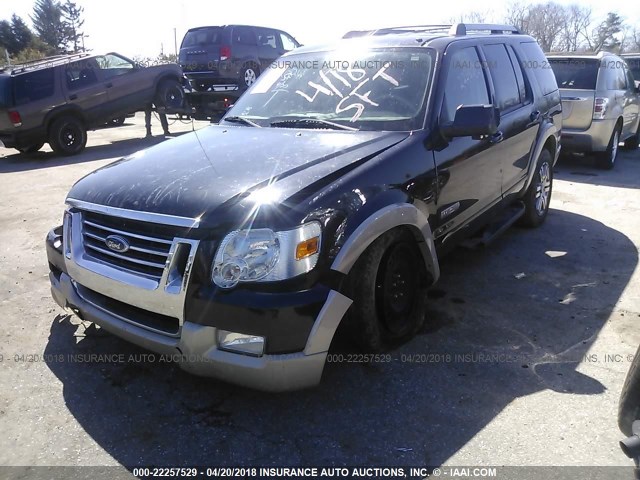 1FMEU74E77UA74684 - 2007 FORD EXPLORER EDDIE BAUER BLACK photo 2