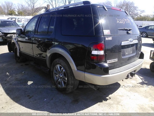 1FMEU74E77UA74684 - 2007 FORD EXPLORER EDDIE BAUER BLACK photo 3