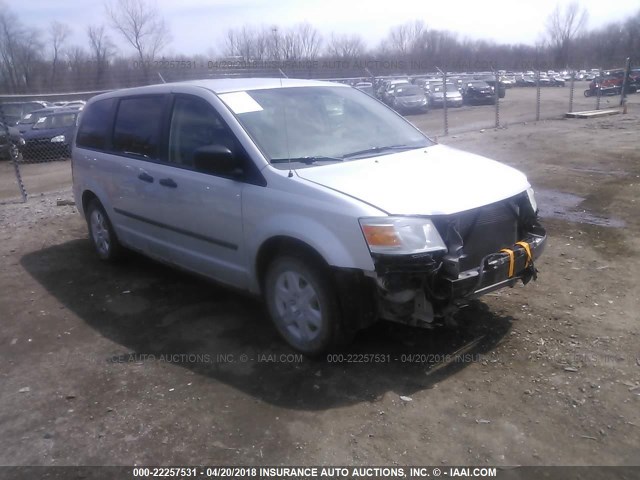 2D8HN44H68R772663 - 2008 DODGE GRAND CARAVAN SE SILVER photo 1