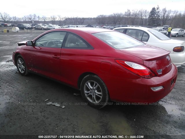 4T1CE30P67U758940 - 2007 TOYOTA CAMRY SOLARA SE/SLE 红色 照片 3