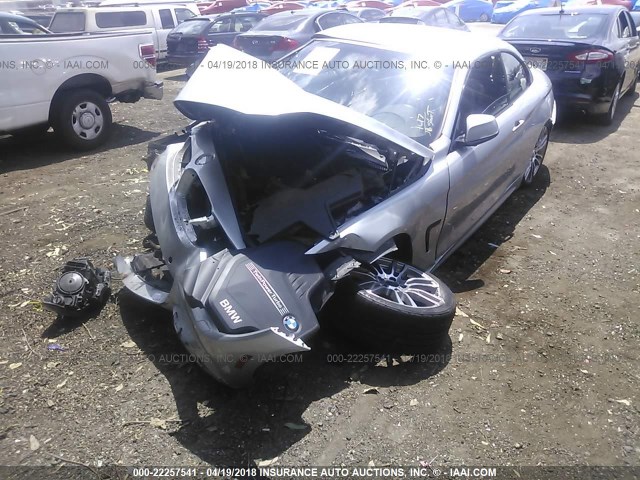 WBA3V7C58FP772998 - 2015 BMW 428 I/SULEV SILVER photo 2