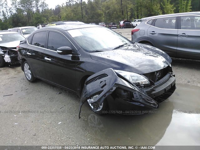 3N1AB7AP2DL640080 - 2013 NISSAN SENTRA S/SV/SR/SL BLACK photo 1