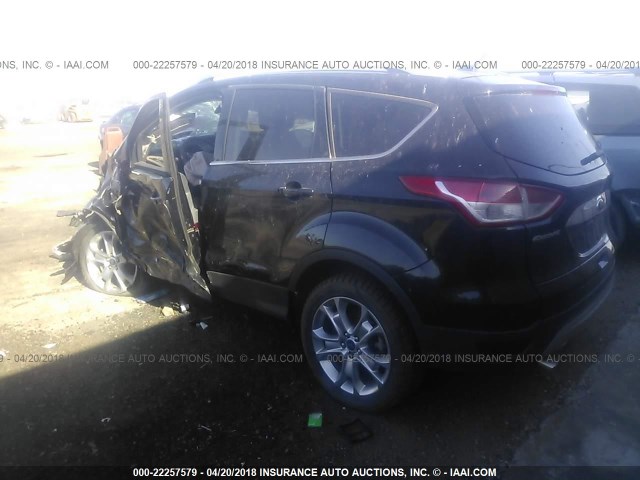 1FMCU9J97EUD67332 - 2014 FORD ESCAPE TITANIUM BLACK photo 3