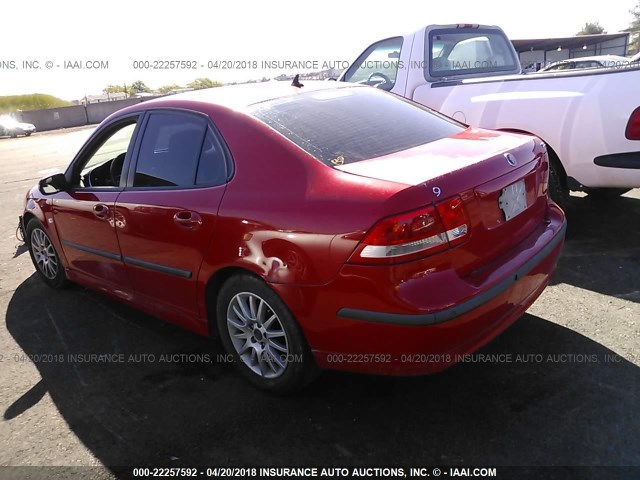 YS3FD49Y171122183 - 2007 SAAB 9-3 2.0T RED photo 3