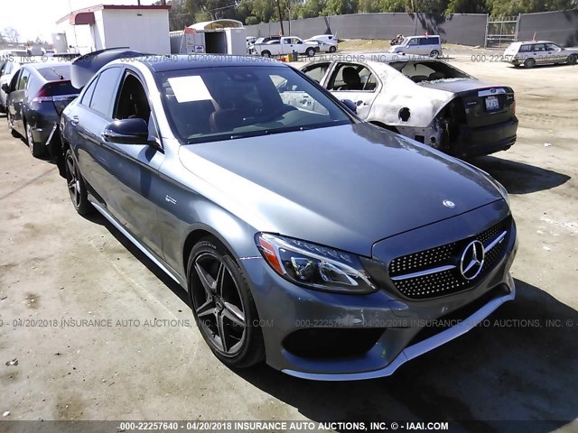 55SWF6EB2HU200461 - 2017 MERCEDES-BENZ C 43 4MATIC AMG GRAY photo 1