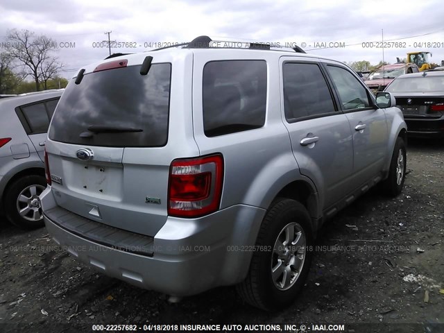 1FMCU0EG1CKA59120 - 2012 FORD ESCAPE LIMITED SILVER photo 4