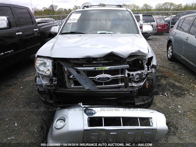 1FMCU0EG1CKA59120 - 2012 FORD ESCAPE LIMITED SILVER photo 6