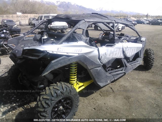 3JBVMAY43JK000384 - 2018 CAN-AM MAVERICK X3 MAX TURBO SILVER photo 4