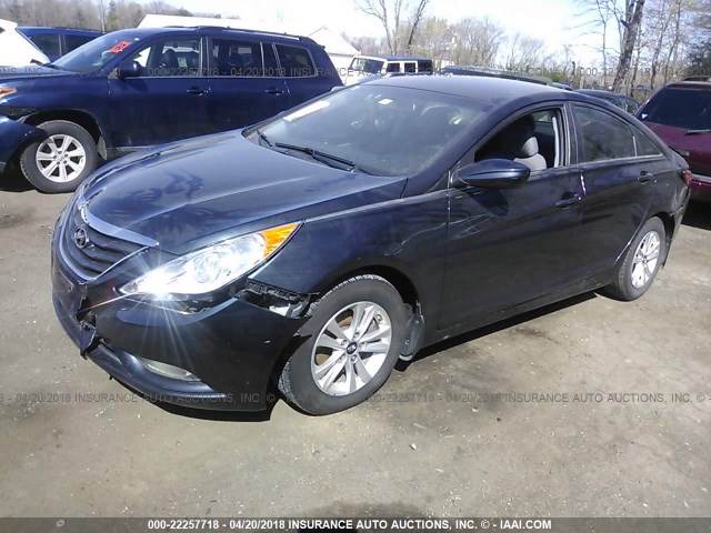 5NPEB4ACXDH757383 - 2013 HYUNDAI SONATA GLS BLACK photo 2