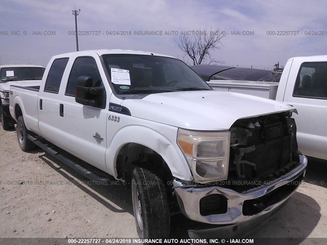 1FT8W3BT6CEA56333 - 2012 FORD F350 SUPER DUTY WHITE photo 1