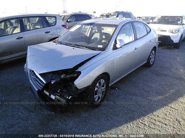 KMHDU46D59U711511 - 2009 HYUNDAI ELANTRA GLS/SE SILVER photo 2