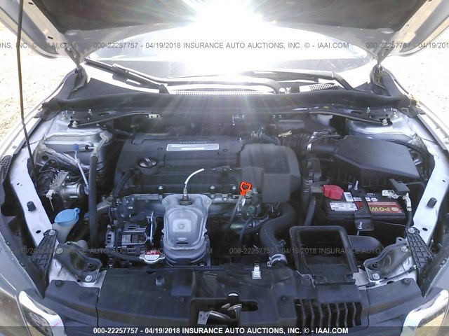 1HGCR2F5XDA251157 - 2013 HONDA ACCORD SPORT SILVER photo 10