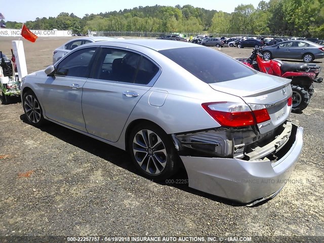 1HGCR2F5XDA251157 - 2013 HONDA ACCORD SPORT 银色 照片 3