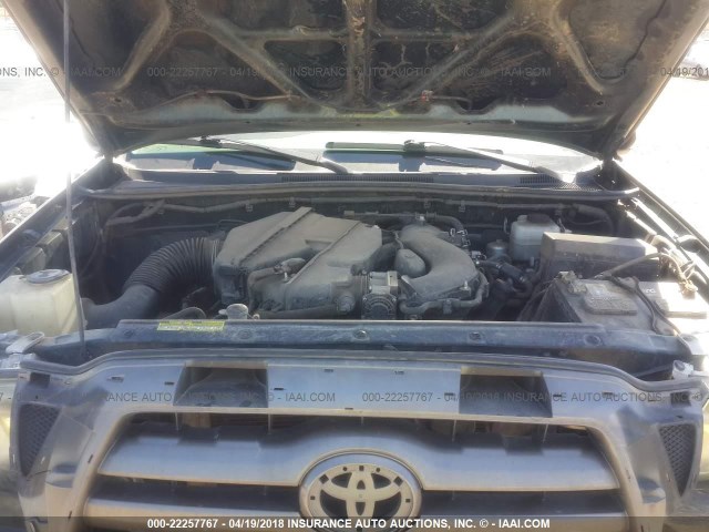 3TMLU42N99M024325 - 2009 TOYOTA TACOMA DOUBLE CAB მწვანე ფოტო 10