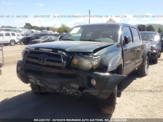 3TMLU42N99M024325 - 2009 TOYOTA TACOMA DOUBLE CAB მწვანე ფოტო 2