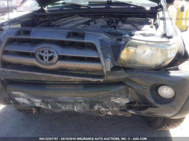 3TMLU42N99M024325 - 2009 TOYOTA TACOMA DOUBLE CAB მწვანე ფოტო 6