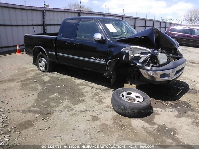 5TBRN34102S327021 - 2002 TOYOTA TUNDRA ACCESS CAB SR5 BLACK photo 1