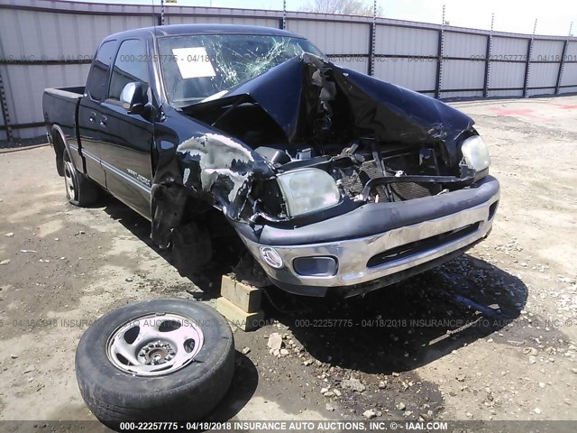 5TBRN34102S327021 - 2002 TOYOTA TUNDRA ACCESS CAB SR5 BLACK photo 6