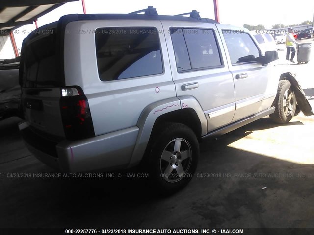 1J4RH4GK1AC157416 - 2010 JEEP COMMANDER SPORT SILVER photo 4