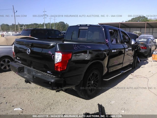 1N6AA1E6XHN507794 - 2017 NISSAN TITAN SV/SL/PLATINUM RESERVE BLACK photo 4