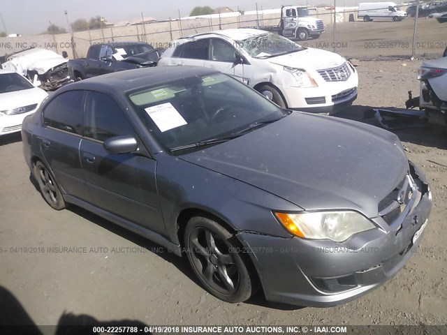 4S3BL616997221803 - 2009 SUBARU LEGACY 2.5I SILVER photo 1